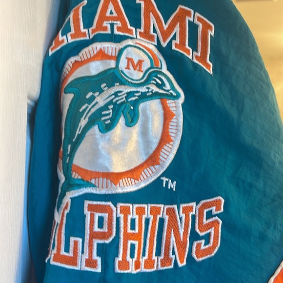 Vintage Starter Mens Miami Dolphins NFL Pro Line Puffer Jacket 90's Size XXL - Picture 9 of 14